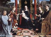 Gerard David THe Virgin and Child with Saints and Donor painting